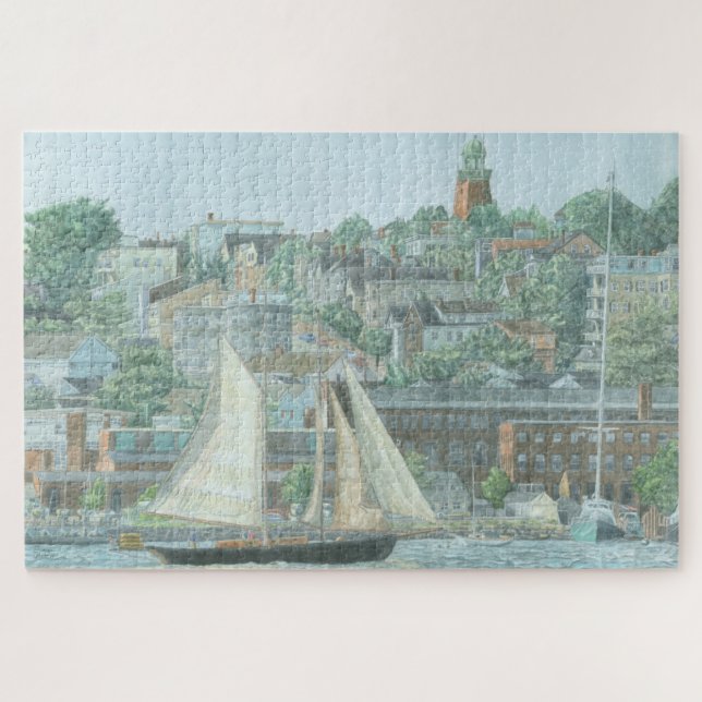 Schooner in Casco Bay 1014pc Puzzle (Horizontal)