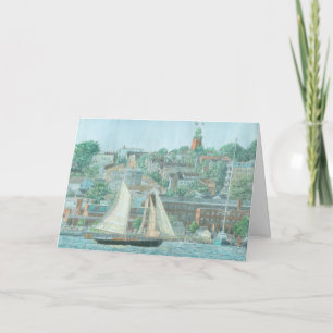 Schooner in Casco Bay Thank You Card