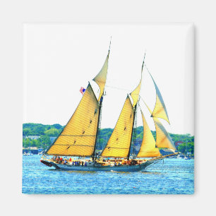 Schooner sailing magnet