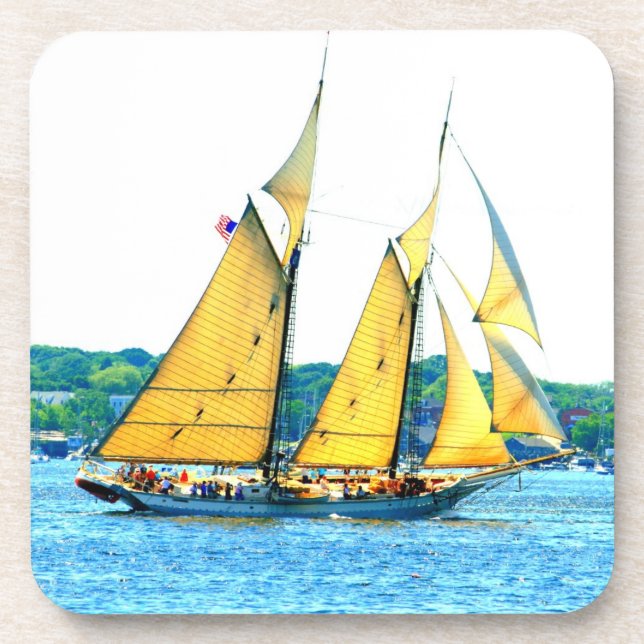 Schooner sailing nautical coaster (Front)