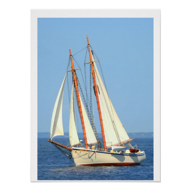 schooner sailing poster (Front)