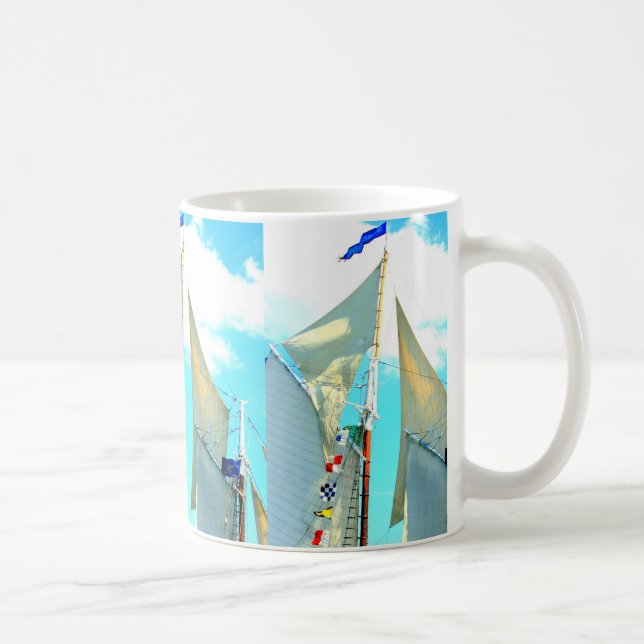schooner topsails coffee mug (Right)