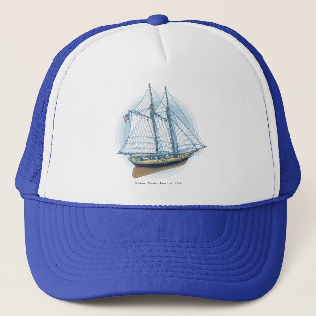 Schooner Yacht «America», 1851 Trucker Hat (Front)