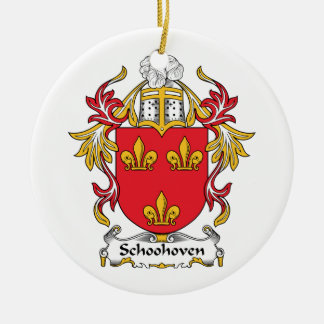 Schoonhoven Family Crest Ceramic Tree Decoration
