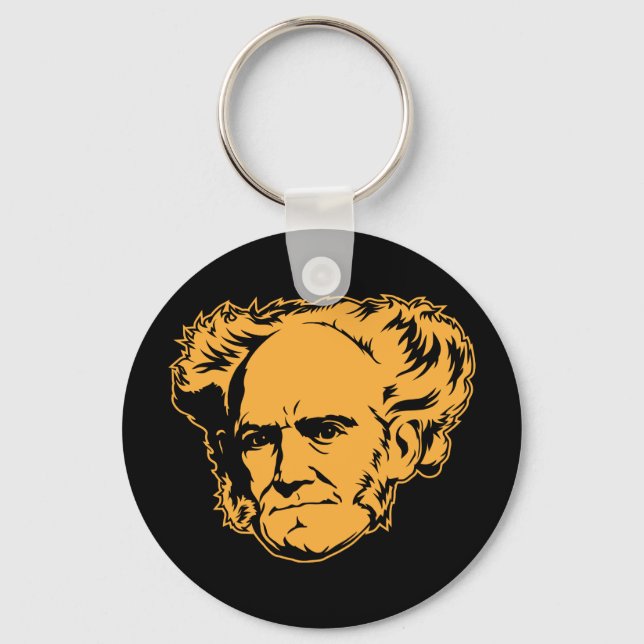 Schopenhauer Portrait Keychain (Front)