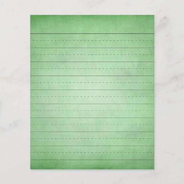 SCHPPR GREEN SCHOOL LINED PAPER EDUCATION BACKGROU (Front)