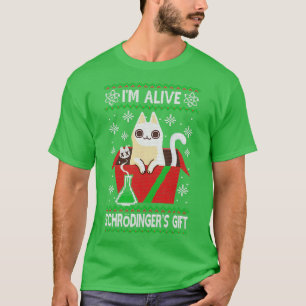 Schrdingers Gift Ugly Christmas Sweater Science ch
