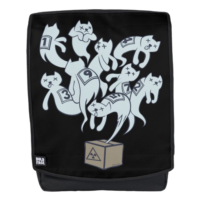 Schrödinger Cat 9 Lives Backpack (Front)