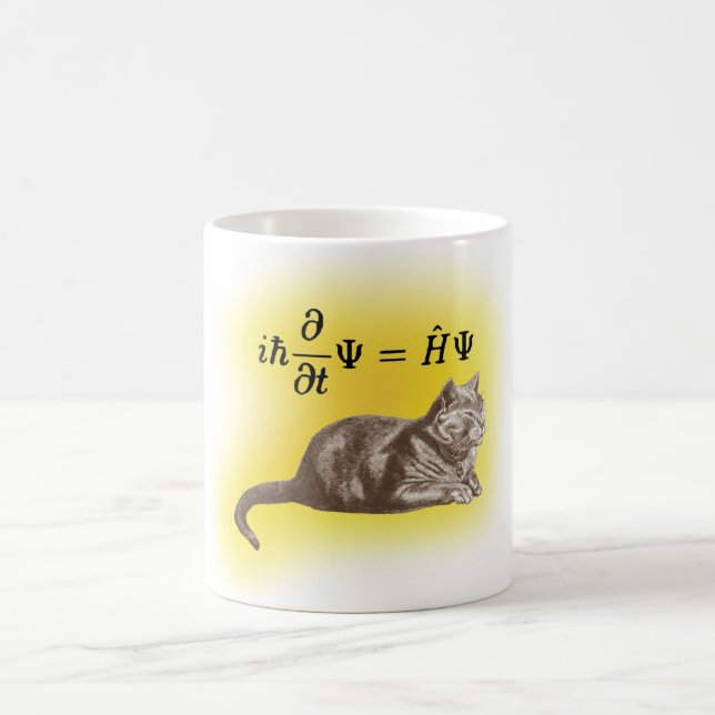 Schrodinger cat coffee mug (Center)