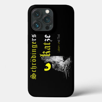 Schrödinger cat color yellow (non-black) iPhone 13 pro case