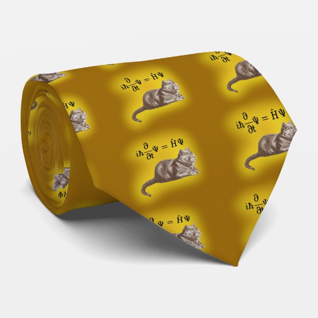 Schrodinger cat tie (Rolled)