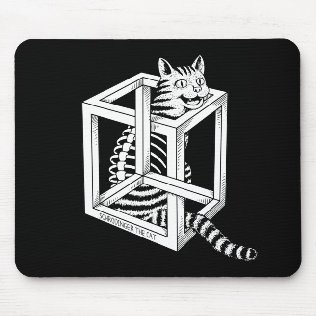 Schrodinger the Cat Mouse Pad (Front)