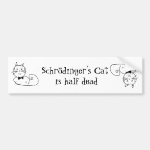 Schrödinger's cat bumper sticker