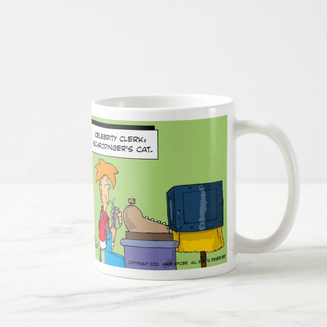 Schrodinger's Cat Coffee Mug (Right)