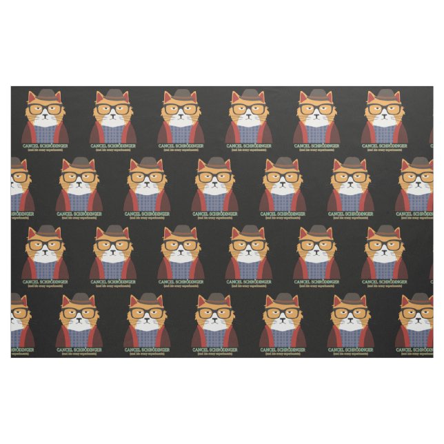 Schrodinger's Cat Fabric (Fat Quarter)