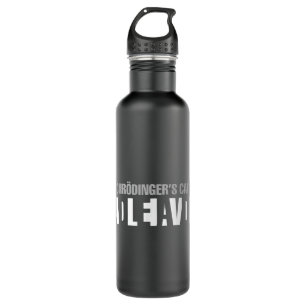 Schrodinger's Cat Is Alive Dead Paradox Science Ge 710 Ml Water Bottle