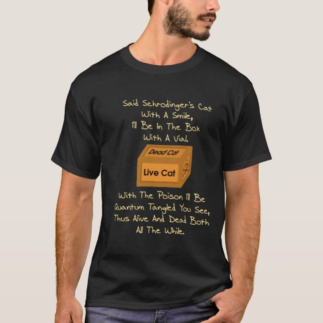 Schrodinger's Cat Limerick T-Shirt (Front)