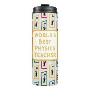 Schrödinger's Cat Mid Century Modern multicolored Thermal Tumbler