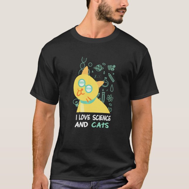 Schrödingers Cat Nerd Physics Scientist T-Shirt (Front)