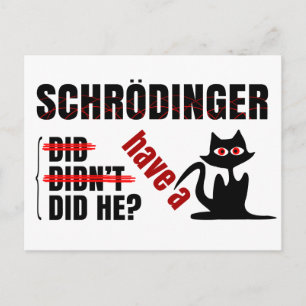 Schrodinger's Dillema Postcard