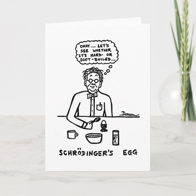 Schroedinger's Egg Blank Notecard (Front)