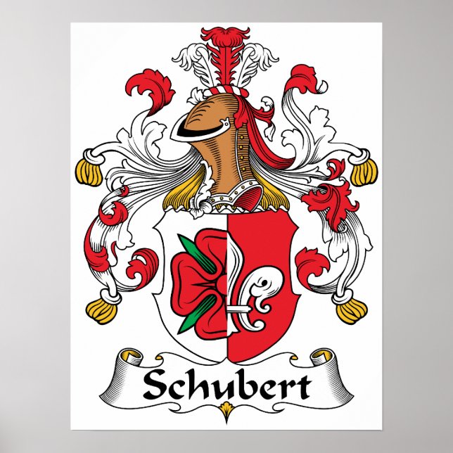 Schubert Family Crest Poster (Front)