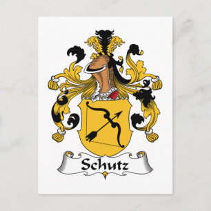 Schutz Family Crest Postcard