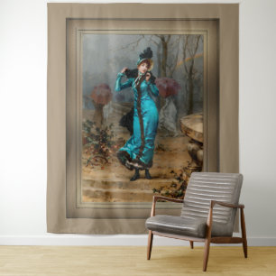 Schutz vor dem Sturm by Frederik Hendrik Kaemmerer Tapestry