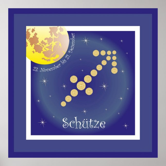 Schütze 23. November bis 21. Dezember Poster (Front)