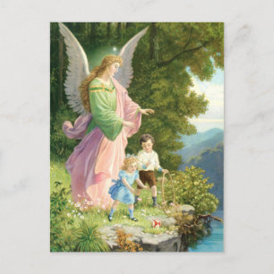 Schutzengel und Kinder Postcard