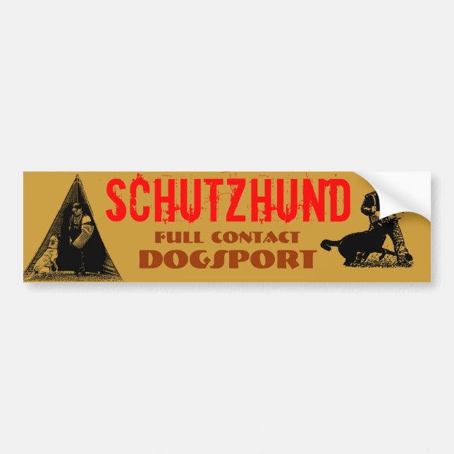 Schutzhund Bumper Sticker (Front)