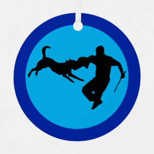 Schutzhund v5 metal tree decoration
