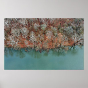 Schuylkill River Fall Trees Print