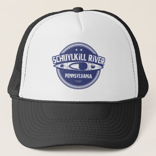 Schuylkill River, Pennsylvania Trucker Hat (Front)