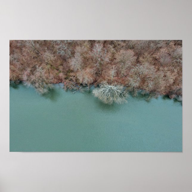 Schuylkill River Trees Sanatoga Poster (Front)