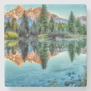 Schwabacher's Landing and Beaver Pond Stone Coaster