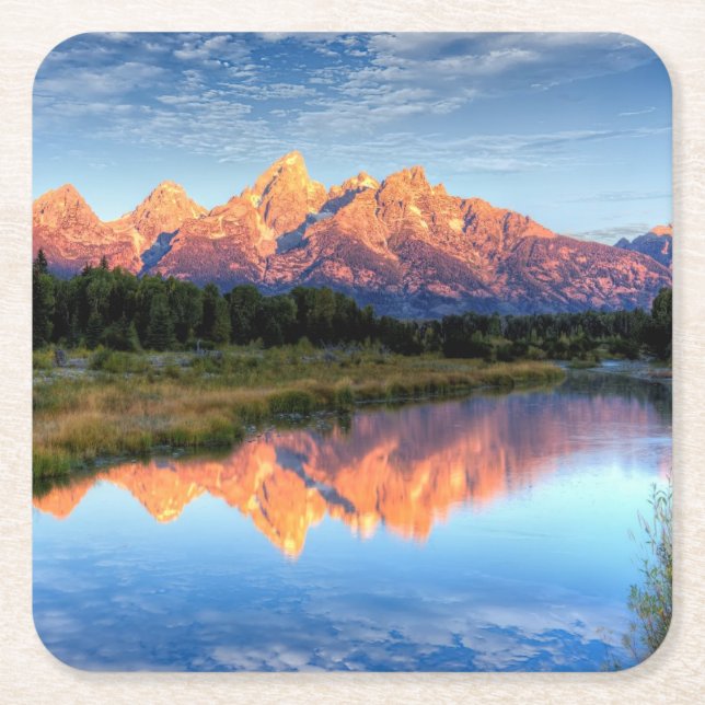 Schwabacher's Landing Square Paper Coaster (Front)