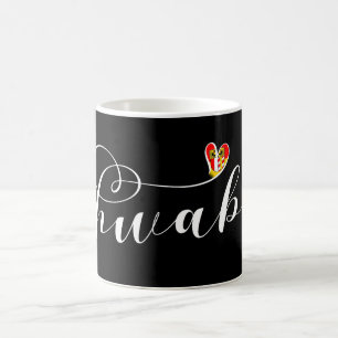 Schwaben Flag Heart, Swabia Coffee Mug