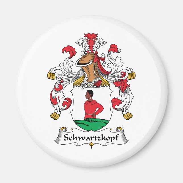 Schwartzkopf Family Crest Magnet (Front)