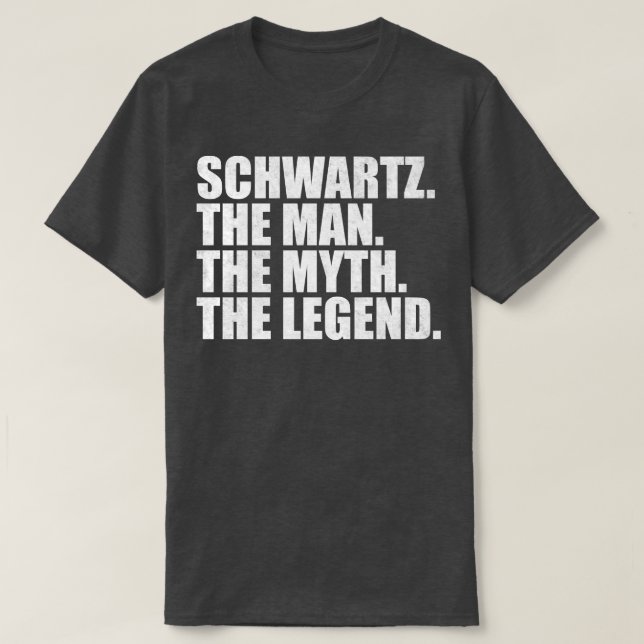 SchwartzSchwartz Family name Schwartz last Name Sc T-Shirt (Design Front)