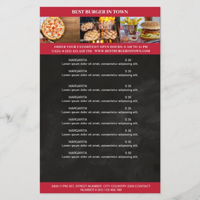 Schwarz, Rot Flyer (Front)