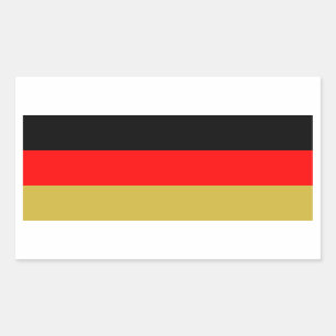 Schwarz-Rot-Gold Flag of Germany Rectangular Sticker
