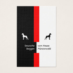 Schwarz rot mit Doggen