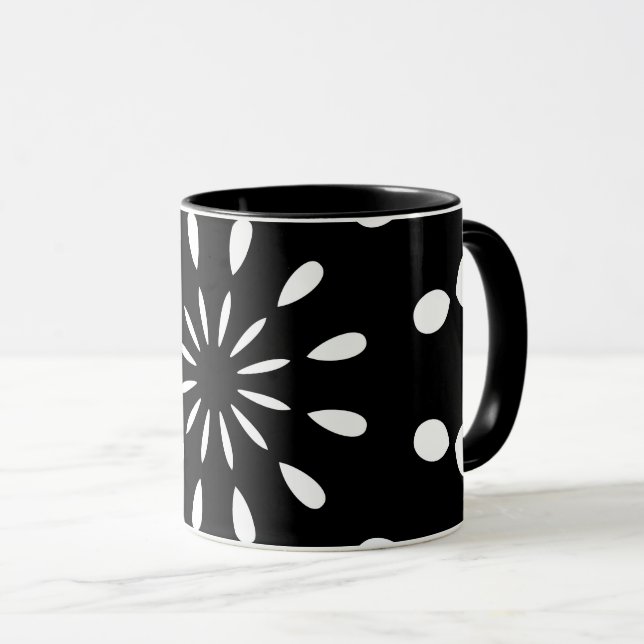 Schwarz und Weiß Mug (Front Right)