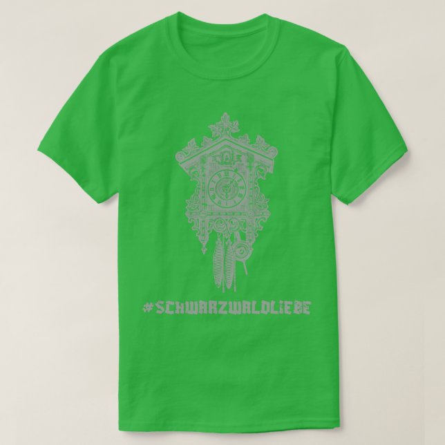 Schwarzwaldliebe Kuckucksuhr Schwbisch Heimat T-Shirt (Design Front)