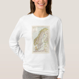 Schweden, Norwegen - Sweden and Norway Map T-Shirt