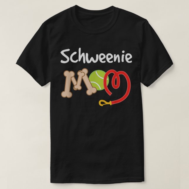 Schweenie Mom  T-Shirt (Design Front)