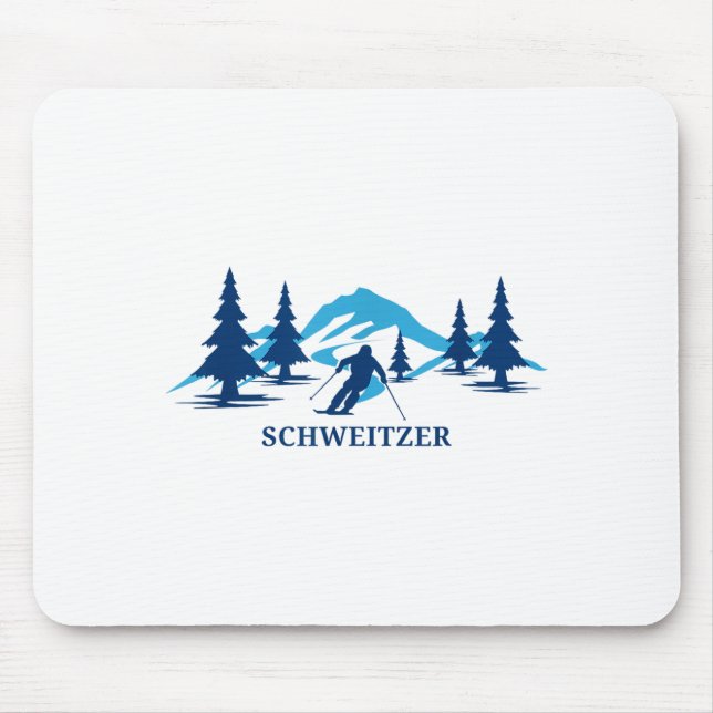 Schweitzer idaho ski resort skiing skier  mouse pad (Front)
