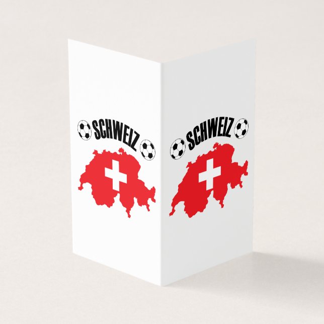 Schweiz Fussball Switzerland Map (Outside)