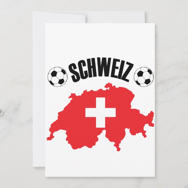 Schweiz Fussball Switzerland Map (Front)